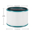 thumbnail image 6 of BOKYAN Air Purifier Replacement Filter for Dyson HP00 HP01 HP02 HP03 DP01 DP02 Desk Purifiers High Efficiency HEPA Filter (7.3 x 8.3 in / 18.5 x 21.2 cm), 6 of 9