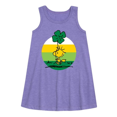 

Peanuts - Woodstock Shamrock - Toddler and Youth Girls A-line Dress