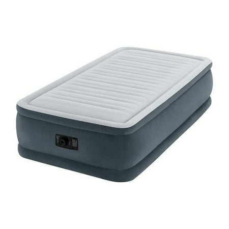 Intex 64411E Comfort Dura-Beam Elevated Twin Air Mattress with Built-In