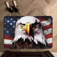 thumbnail image 5 of Peacheart 4th of July Patriotic Door Mat, Non-Slip American Flag Bald Eagle Welcome Doormat for Indoor Outdoor Entrance Patio Porch Independence Day Memorial Day Farmhouse Home Decor, 16x24 Inch, 5 of 8