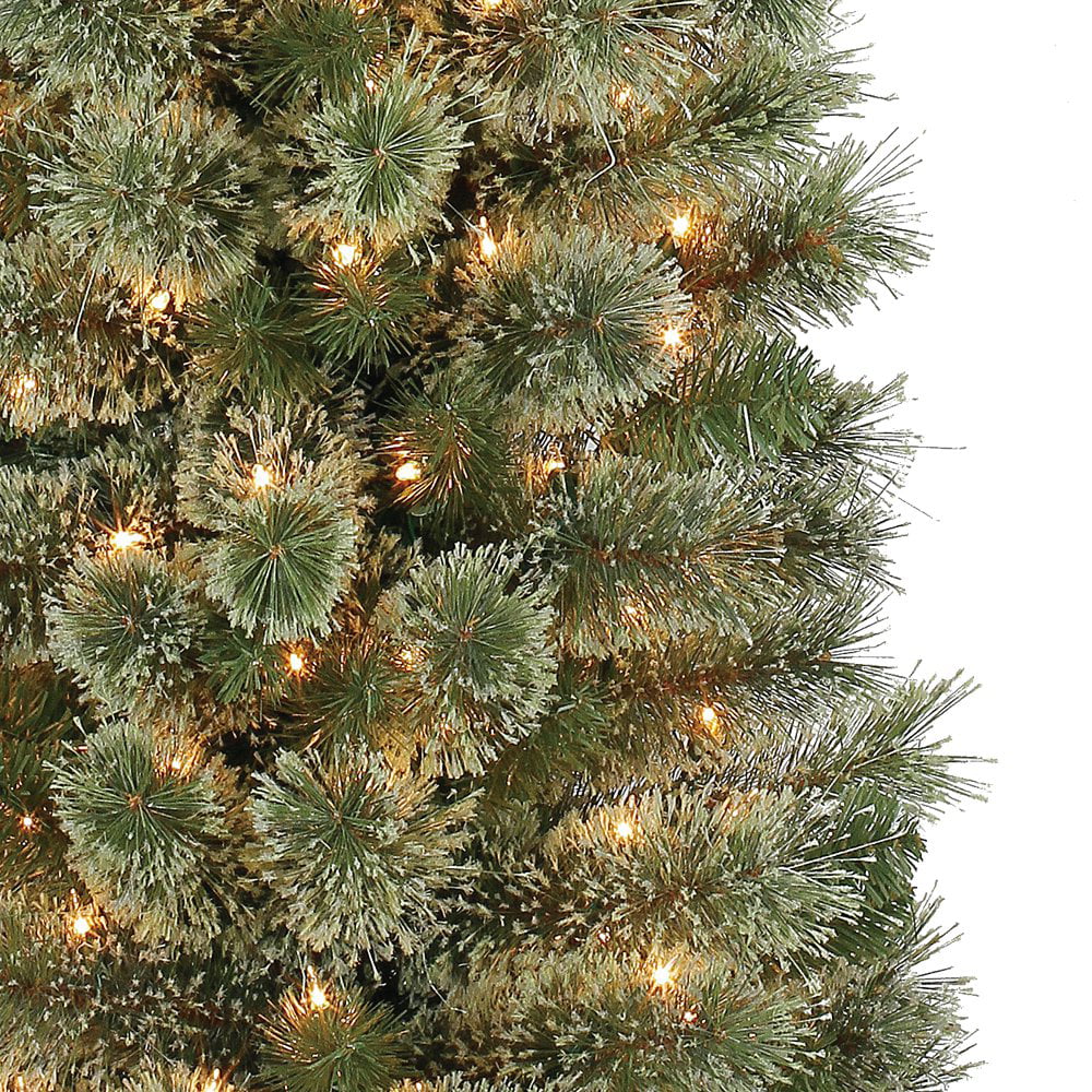 Home Heritage Stanley 7' Pencil Artificial Pine Slim Christmas Tree with  Lights