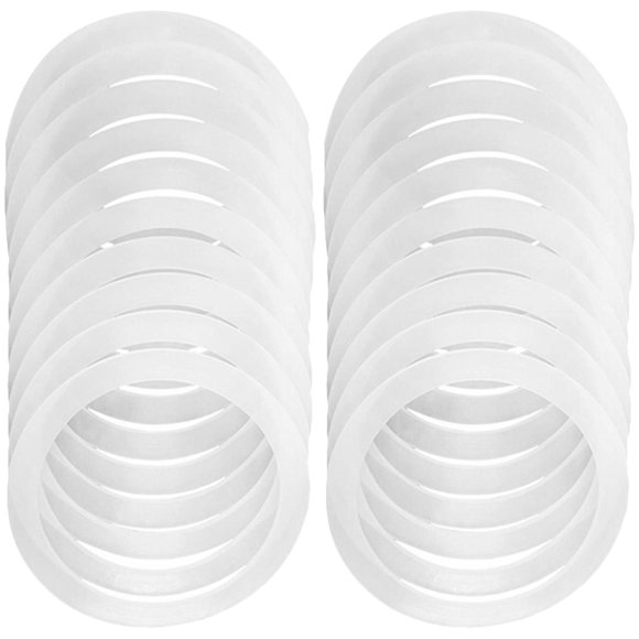 IFANLANDOR Lot de 20 Couvercles de Pots Mason Kerr Non Toxiques en Silicone pour Conservation des Aliments Voyage Maison Cuisiniers