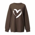 thumbnail image 4 of Agifergs Hauts pour Femmes Tendance, Mode pour Femmes Manches Longues Col Rond Imprimé de Noël Hauts Amples, Blouses Chandails, 4 of 5