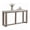 Ivory & Brown, variant on Ashley Furniture Cariton Plank Effect Bold Blocky Wood Coffee Table, Grayish Brown
