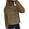 thumbnail image 5 of PRETTYGARDEN Women's Knit Cardigan Sweaters Fall Fashion Long Sleeve Open Front Button Down Trendy Casual Sweater Jacket, 5 of 8
