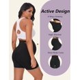 thumbnail image 3 of - Paquete de 4 pantalones cortos de verano para mujer, de algodón, cómodos, con cordón para uso casual, descanso, deporte, lético, con bolsillos, 3 of 5