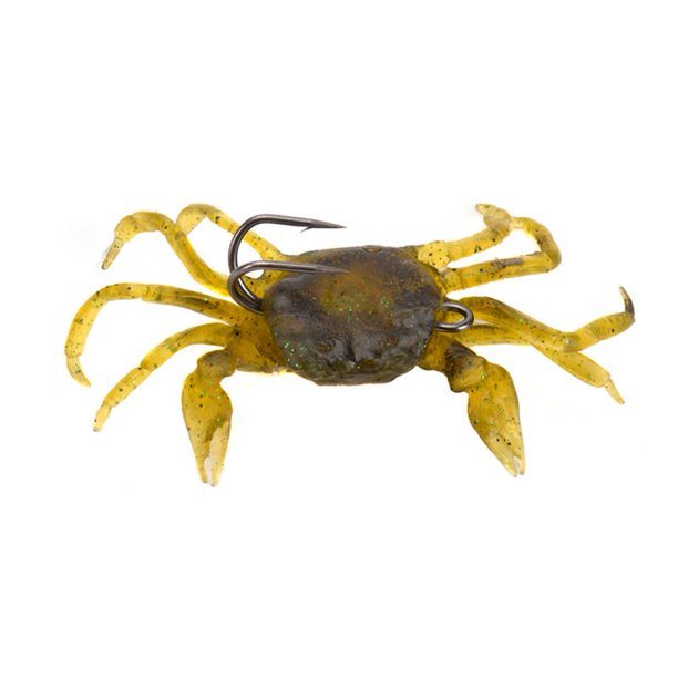 10cm 30g Señuelos de Pesca Artificial Cangrejo 3D Cebo de Pescado Suave con Gancho (Verde) JShteea Para Estrenar