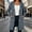 Dark Gray women long sleeve zip up coat a1, variant on Long Sleeve Hooded Zip-Up Coat for Women, Casual Open Front Basic Coverup, Soft Lightweight Everyday Fall Winter Outerwear, Gray S