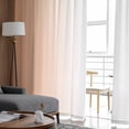 thumbnail image 4 of LightSalmon Ombre Semi Sheer Curtains 108 Inch Length 2 Panels Set, Modern Gradient Abstract Art Sheer Kitchen Curtain Privacy Voile Window Curtain for Living Room Bedroom Rod Pocket Drapes, 4 of 7
