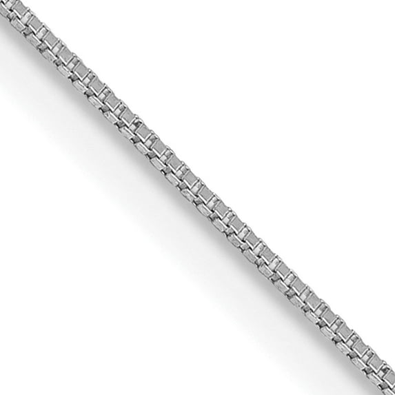 18K White Gold Jbsp's Wg .5mm Box Chain (18 X 0.5) Made In Italy 18lp20-18