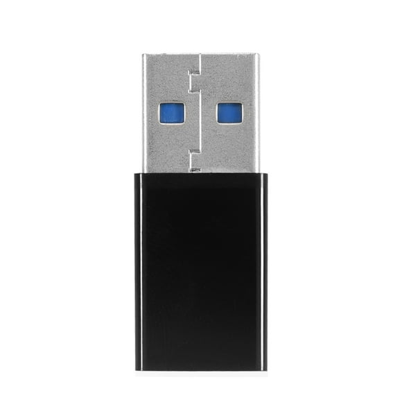2Pcs USB 3.0 A Male to USB-C 3.1 Type C Female OTG Data Charging Adapter Converter Black