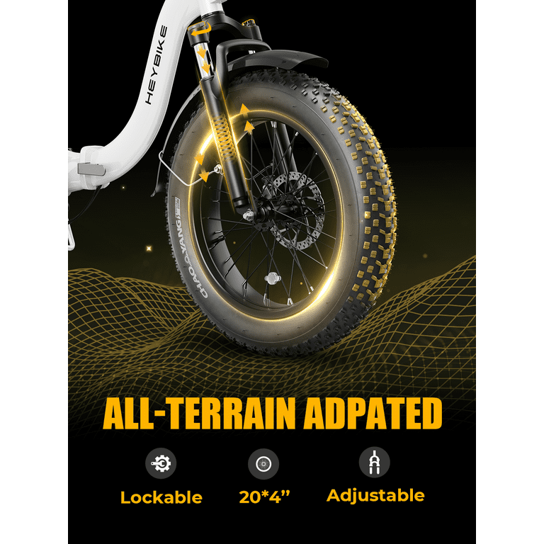 Ioan ranger Heybike Ranger 500W Electric Bike, Foldable, 48V 15Ah