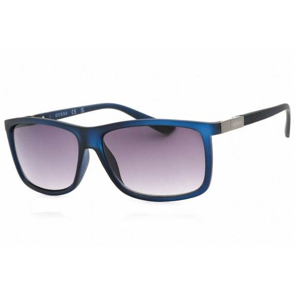 Guess Factory GF0191 91B Men's Matte Blue Square Frame Sunglasses