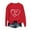 #5, variant on XUNKUSGA Womens Sweatshirts Funny Love Heart Valentine's Day Sweatshirts for Women Casual Long Sleeve Valentine Women's T-Shirts Lightweight Loose Soft Crewneck Pullover Top XS-XL Red