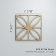 thumbnail image 3 of Ekena Millwork 7 3/8"W x 7 3/8"H x 1/4"T Extra Small Swansea Decorative Fretwork Wood Wall Panels, Red Oak, 3 of 18