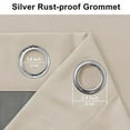 thumbnail image 2 of DWCN Living Room Curtains 2 Panel Sets 95 Inch Long for Sun Blocking Thermal Insulating Soundproof and Energy Saving Double Layers for Total Blackout in Living Room (Beige,52"W x 95"L), 2 of 6