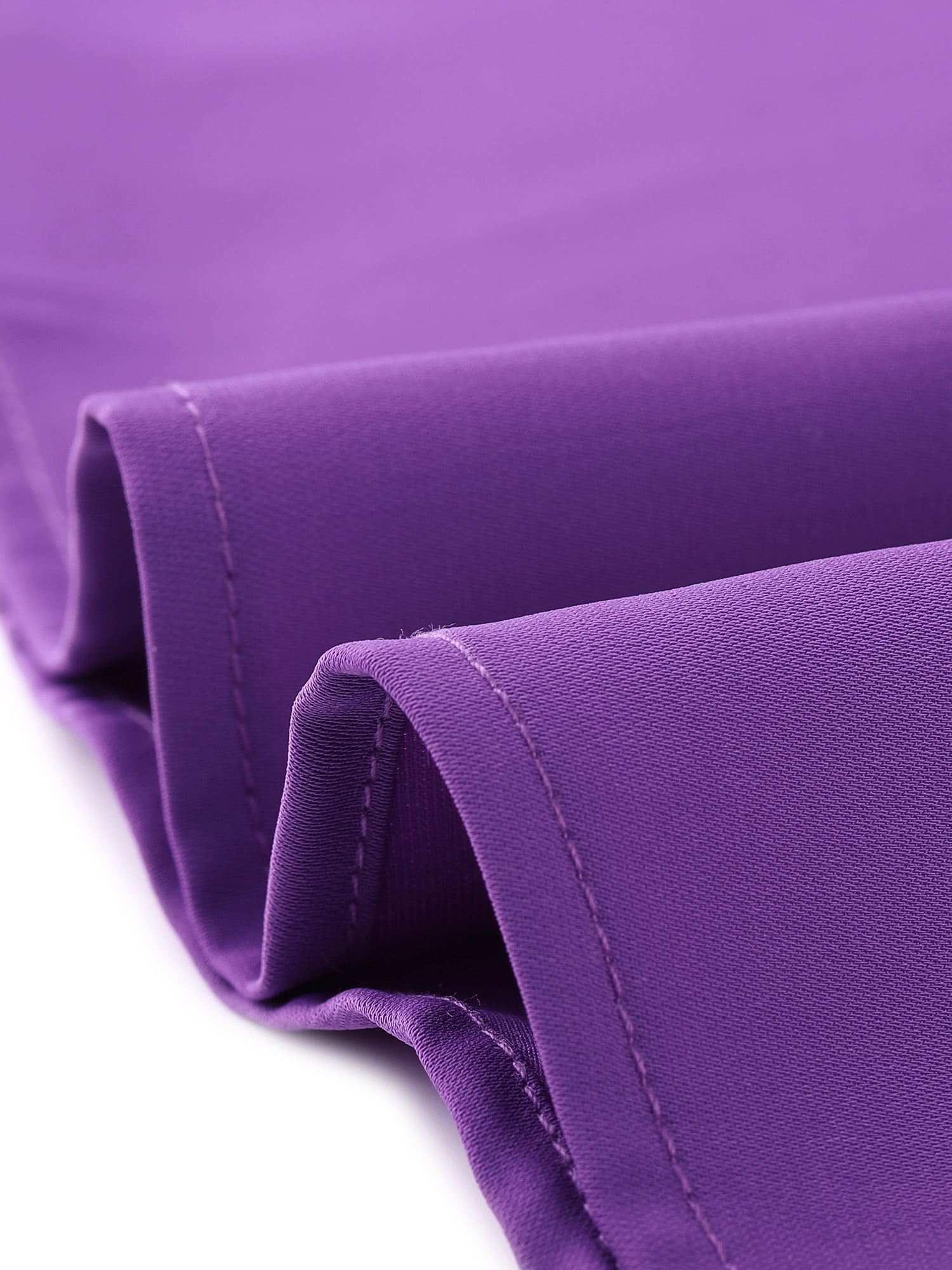 DARING DIVA Women's Ruffled Trim Pleated Plain Blouse Top M Deep Purple