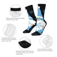thumbnail image 4 of Lukts Christmas Gnome Snowflake Pattern Womens Crew Soft Moisture-wicking Socks,Moisture Control Crew Socks,Mid Calf Socks, 4 of 6