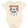 thumbnail image 3 of Inktastic Memorial Day Holiday Patriotic Boys or Girls Baby Bodysuit, 3 of 5