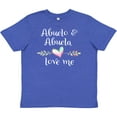 thumbnail image 3 of Inktastic Abuelo and Abuela Love Me- Heart Grandchild Youth T-Shirt, 3 of 5