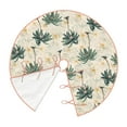 thumbnail image 3 of Halloween Christmas Tree Skirt - Palm tree_AC 48 Inches Christmas Tree Skirt for Halloween Holiday Indoor Home Christmas Tree Decorations with Three Ribbons, 3 of 7