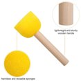 thumbnail image 3 of Round Sponge Brush, Long Lasting Use Comfortable Grip Sponge Painting Brush Set  for Children, 3 of 7