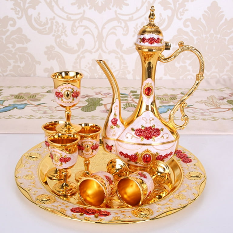 Vintage tin sale tea set