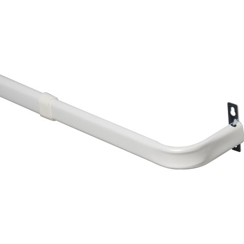 Mainstays Heavy Duty Single Curtain Rod White Walmart Com