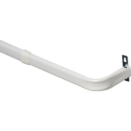 Mainstays Heavy Duty Single Curtain Rod White Walmart Com