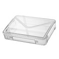 thumbnail image 3 of Caja de almacenamiento de certificados, estuche de almacenamiento de papel para álbumes de recortes portátil transparente de gran capacidad con asa para archivos de documentos, 3 of 8