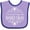 Lavender and Purple, variant on Inktastic Laissez Les Bon Temps Rouler Mardi Gras Boys or Girls Baby Bib