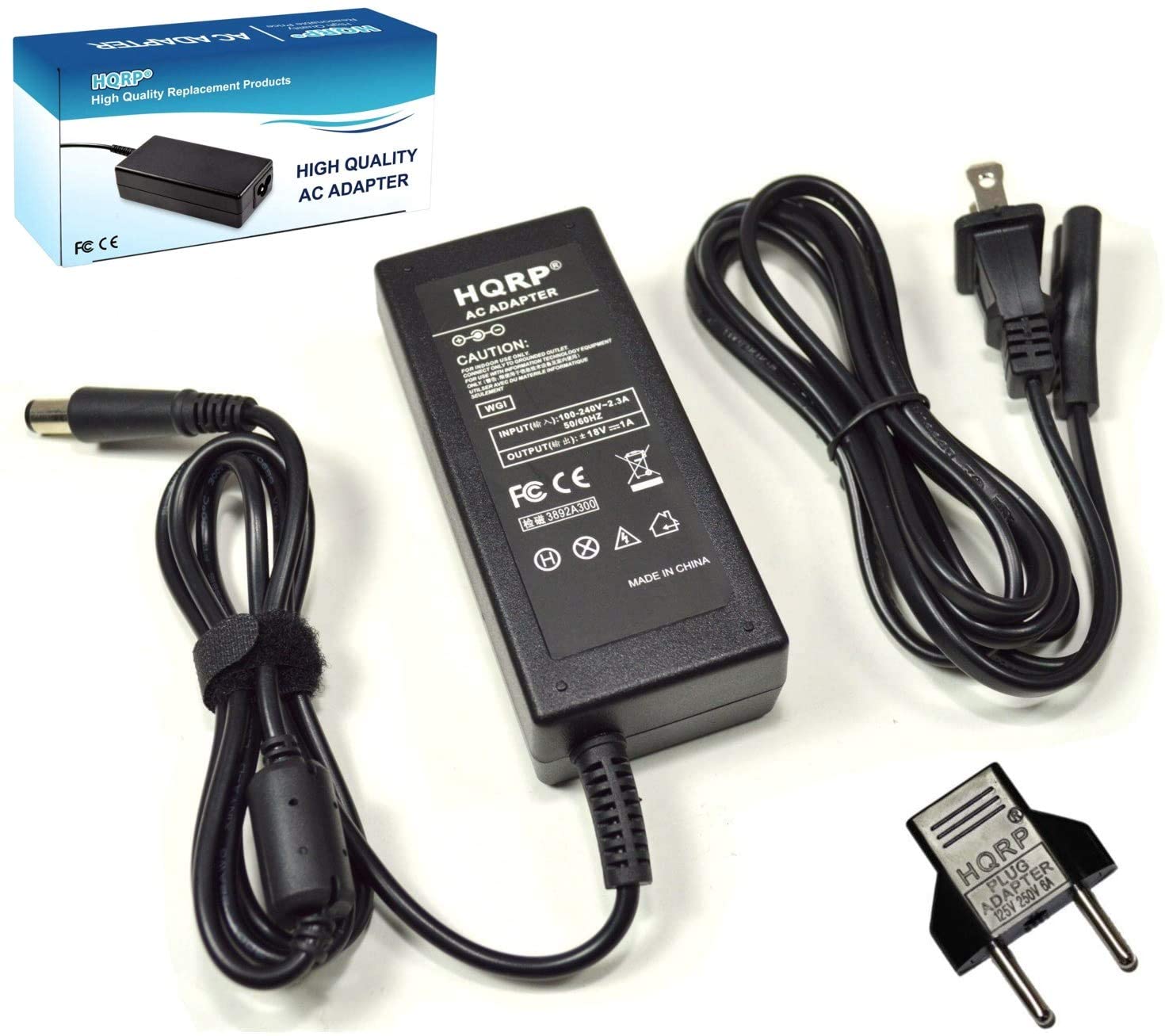 HQRP +/-18V AC Adapter for SoundDock Series 3 III 310583-1130 Digital Music System PCS36W-208 Wireless Speaker Power Supply Cord plus HQRP Euro Plug Adapter - image 1 of 8