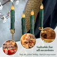 thumbnail image 4 of Flameless Candle Taper Candlesticks, 4pcs Real Wax LED Tapered Driped Candles 6 INCH Battery Powered Remote Candle Sticks with Remote Control for Weddings Home Decoration Christma, 4 of 7