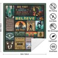 thumbnail image 7 of Bigfoot Gifts Sherpa Throw Blanket,Ultra Soft Big Foot Sasquatch Gifts Flannel Blankets,Double Layer Fabric Warm Blankets,Funny Bigfoot Gifts for Women 60" X 50", 7 of 7