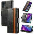 thumbnail image 1 of Case for TCL 30 SE Cover Leather Wallet Folio Case Book Design Flip Magnetic Closure - Black, 1 of 5