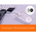 thumbnail image 4 of Lámpara colgante de Halloween con forma de murciélago, lámpara LED fantasma alimentada por batería yeacher luces de cadena, 4 of 7