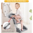 thumbnail image 3 of 2 in 1 Toddler Toilet Seat & Step with Splash Guard & Ladder - Anti-Slip Pad Foldable Potty Seat for Kids Boys & Girls, 3 of 8