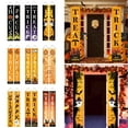 thumbnail image 5 of Durable High-quality Polyester Bar Hanging Ornament Ghost Halloween Banner Banner Door Decor Porch Couplet Halloween Couplet 10, 5 of 8