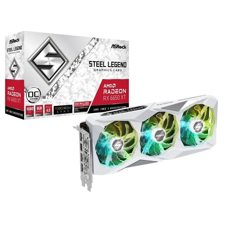 ASRock Steel Legend Radeon RX 6650 XT 8GB GDDR6 PCI Express 4.0