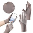 thumbnail image 1 of Gants de Soleil Femmes Doigts Complets Glace Écran Tactile Non Conduite Gants pour Voyage Golf Course, 1 of 9