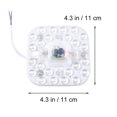 thumbnail image 3 of Light Fittings 220V 12W 960LM 2835 SMD 6000K 24 LED Ceiling Lamp White Environment-friendly Ceiling Light 1Pack, 3 of 3
