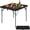 Black, variant on BIQWBIC Square Fold-in-Half Table with Anti-Arch Leg Lock, Sturdy & Portable Light-Weight Design for Outdoors