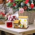 thumbnail image 1 of Casa en miniatura iluminada, cabaña de madera para manualidades navideñas, maqueta de casa pequeña para oficina, dormitorio, mesa, escritorio, repisa, 105 cm x 83 cm x 83 cm, 1 of 10