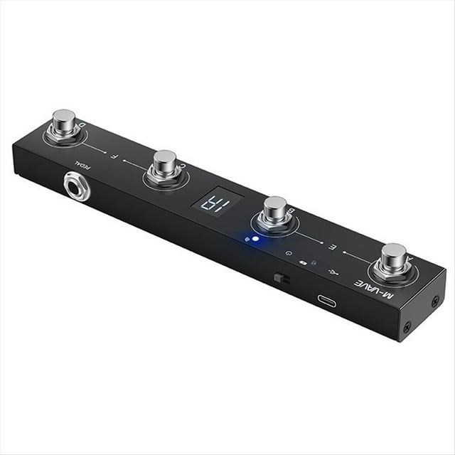 Controlador MIDI Inalámbrico Chocolate BT, Recargable, Portátil, de 4 Botones, con Pedal MIDI y Control por Aplicación.