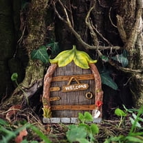 Lssam DIY Fairy Door and Decor Kit for Beginners | Easy Assembly Miniature House with Wall Door to Start Your Creative Fairy Garden Project