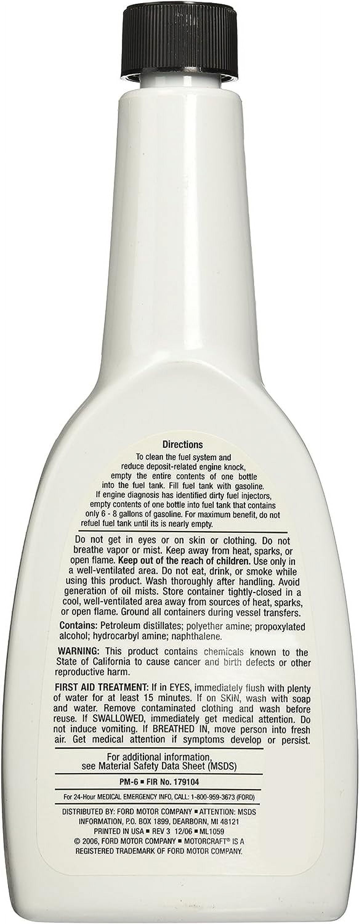 Motorcraft Fuel Injector Cleaner - PM6, 12 fluid oz. 1 Count (Pack