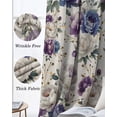 thumbnail image 6 of Farmhouse Flowers Black Out Curtains 54 Inch Long, Short Curtains for Small Window, Botanical Purple Blue Floral Plants Room Darkening Farmhouse Window Curtains for Kitchen Bedroom 42"x54" 2 Panels, 6 of 8