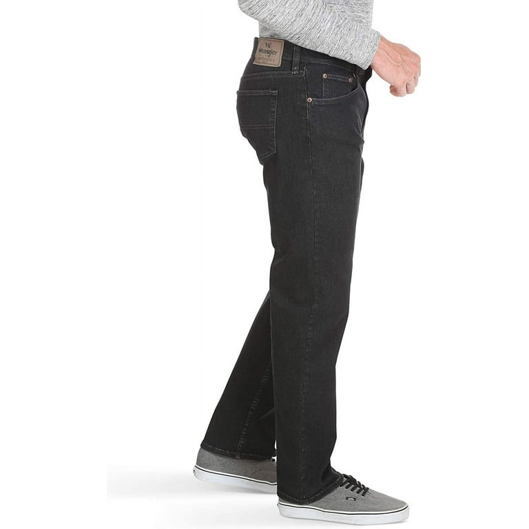パンツ Wrangler black denim w44 big size!!! Wrangler Authentics Men's Comfort Flex Waistband Dark Denim
