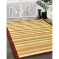 thumbnail image 3 of Ahgly Company Machine Washable Indoor Rectangle Abstract Papaya Orange Area Rugs, 5' x 7', 3 of 7