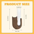 thumbnail image 3 of Car Vase Vent Clip, Mini Flower Car Vase Clip Wood Plant Holder Glass Tube Air Vent Decor Interior Accessories Decoration (Light Brown U), 3 of 11